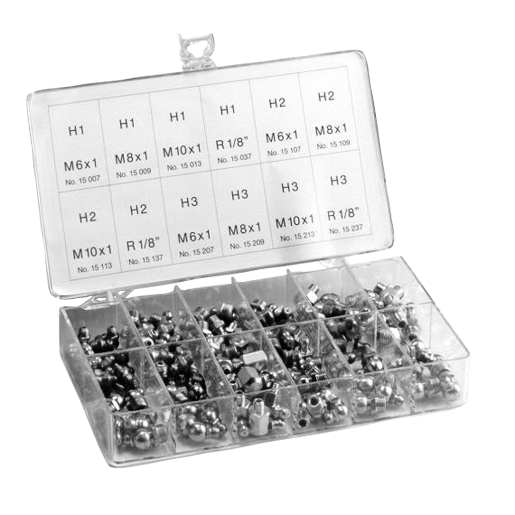 CAJA DE ENGRASADORES 140 PIEZAS.