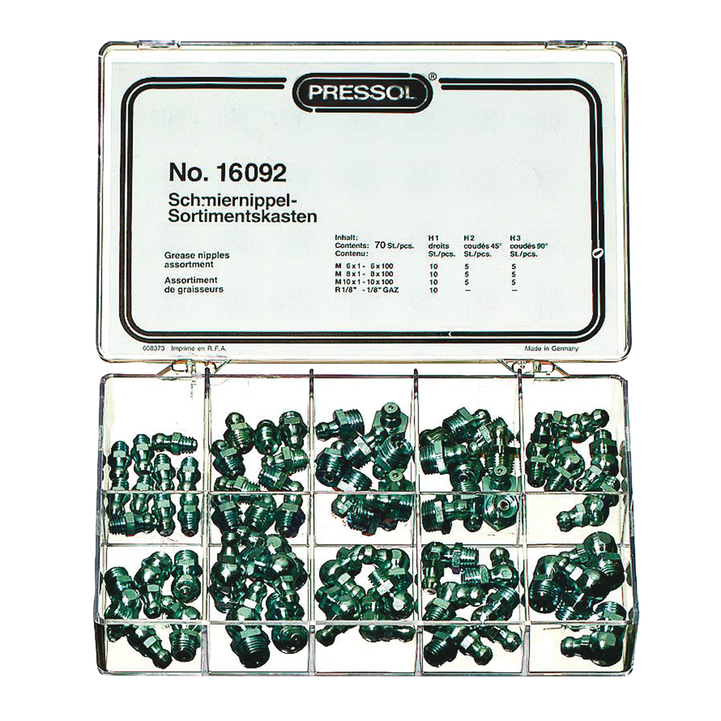 Caja De Engrasadores De 70 Piezas.