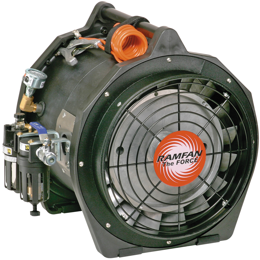 VENTILADOR EXTRACTOR NEUMÁTICO PORTÁTIL ANTIESTÁTICO, Ø 30 CM.