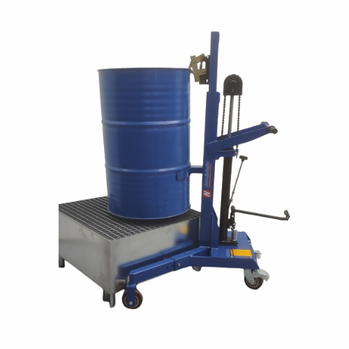 Carretilla Acero Portabidones 200L