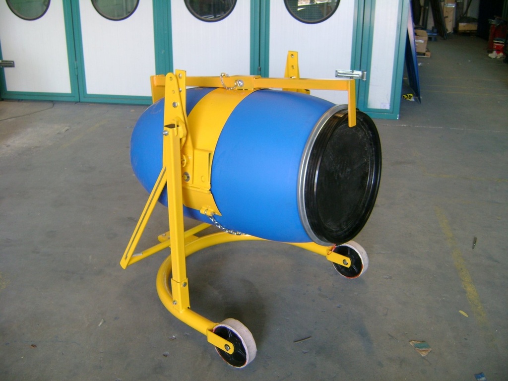 VOLTEADOR DE BIDONES DE ACERO 200L