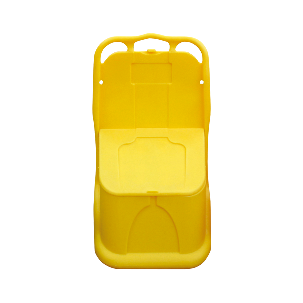 CAJA MÓVIL AMARILLA MULTIUSO DE POLIETILENO DE 75 L.