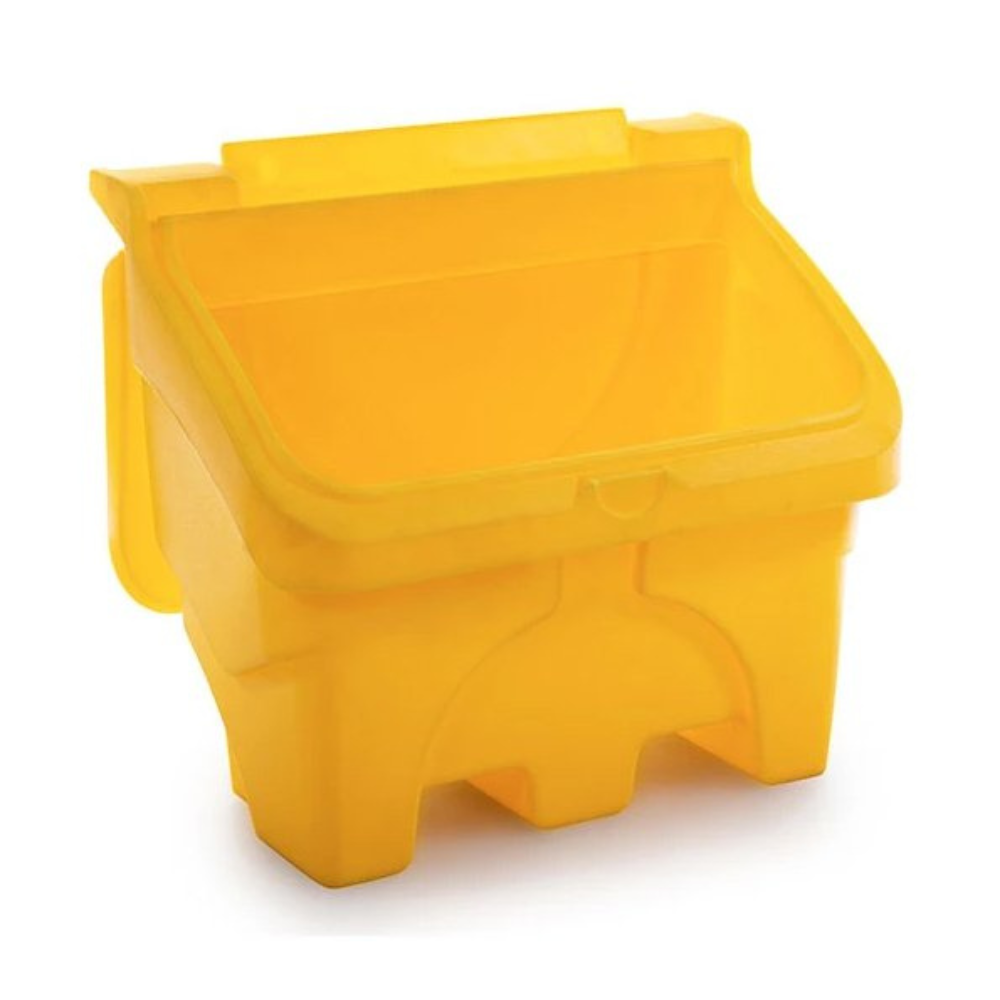 Depósito De Sal O Arena De Polietileno Amarillo De 130 L