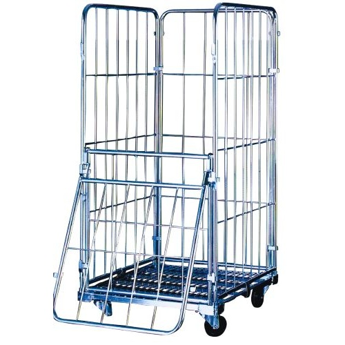 CARRO CERRADO DE MALLA CON PUERTA ABATIBLE