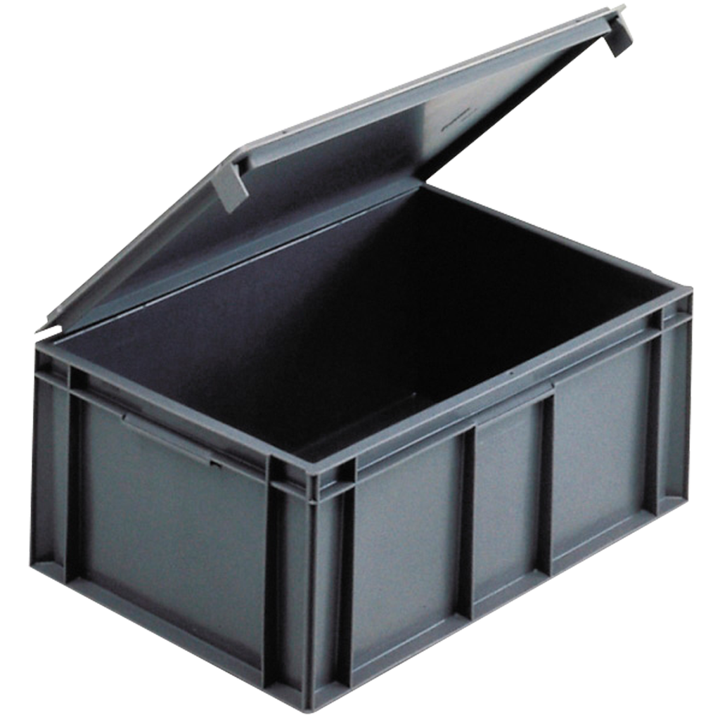 CUBETO APILABLE CON TAPA INTEGRADA, CAPACIDAD DE 45 LITROS.