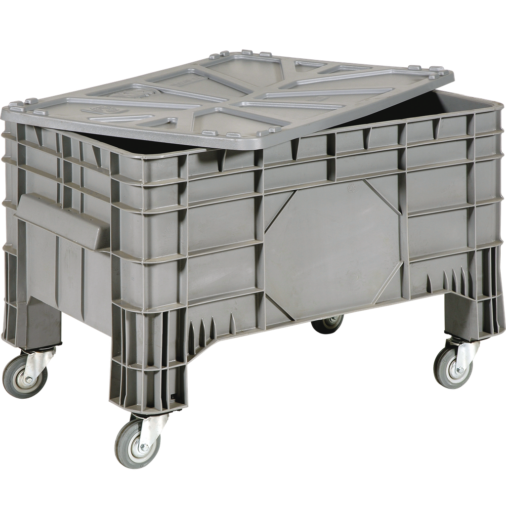 CAJA-PALET CON RUEDAS, 285 LITROS.