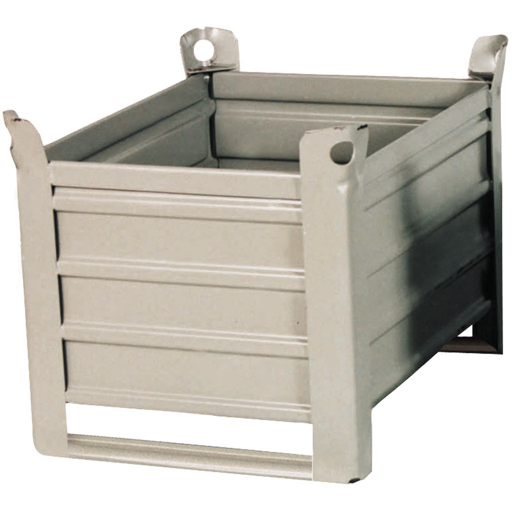 Caja-Palet Metálica Sobre Patines De 835 X 635 X 600 Mm.