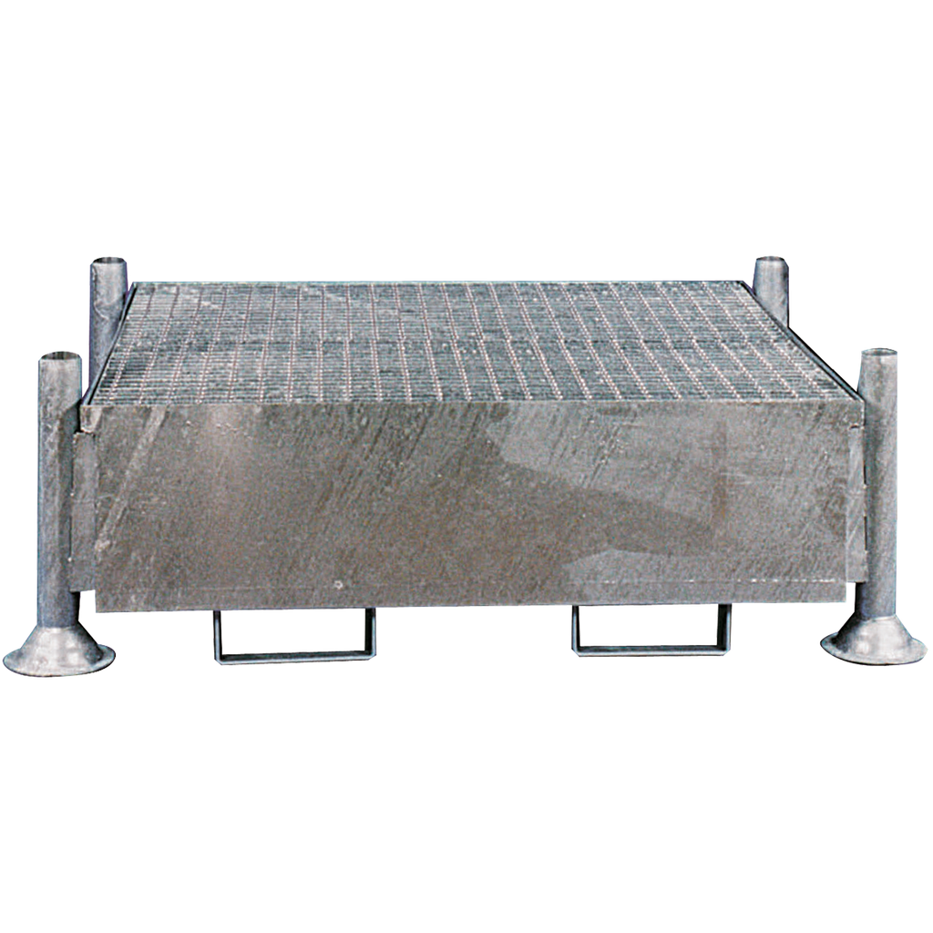 Cubeto De Retención Para 4 Bidones Apilables, 440 Litros.