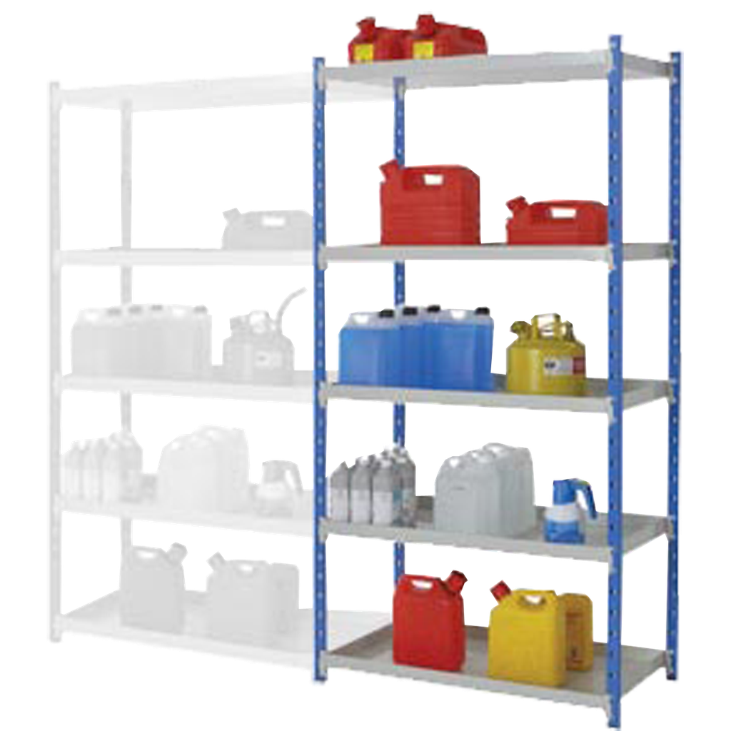 Siguiente Elemento Para Estantería De Seguridad De Acero Barnizado, 90 Litros.