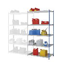 SIGUIENTE ELEMENTO PARA ESTANTERÍA DE SEGURIDAD DE ACERO BARNIZADO, 115 LITROS.