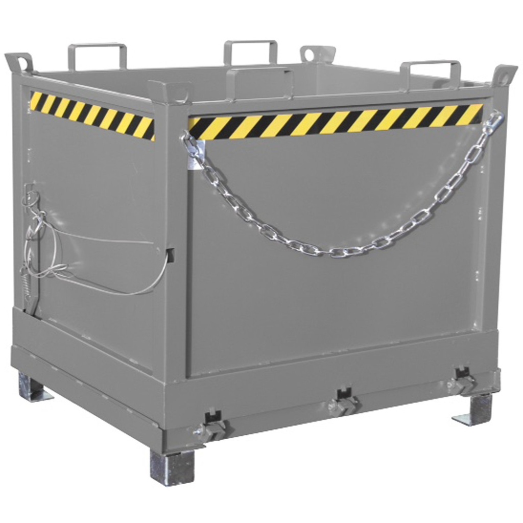 CONTENEDOR VOLQUETE APILABLE DE 500L GALVANIZADO