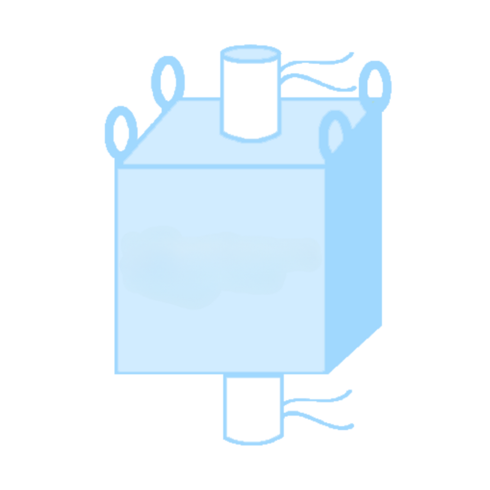 BIG BAG CON VÁLVULA DE LLENADO Y DE VACIADO 87X87X130