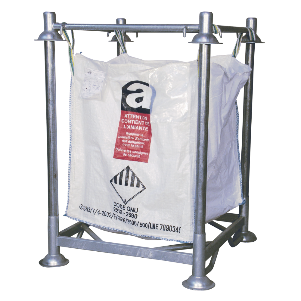 MARCO Y BASE PARA SOPORTE DE BIG-BAG DE ACERO.