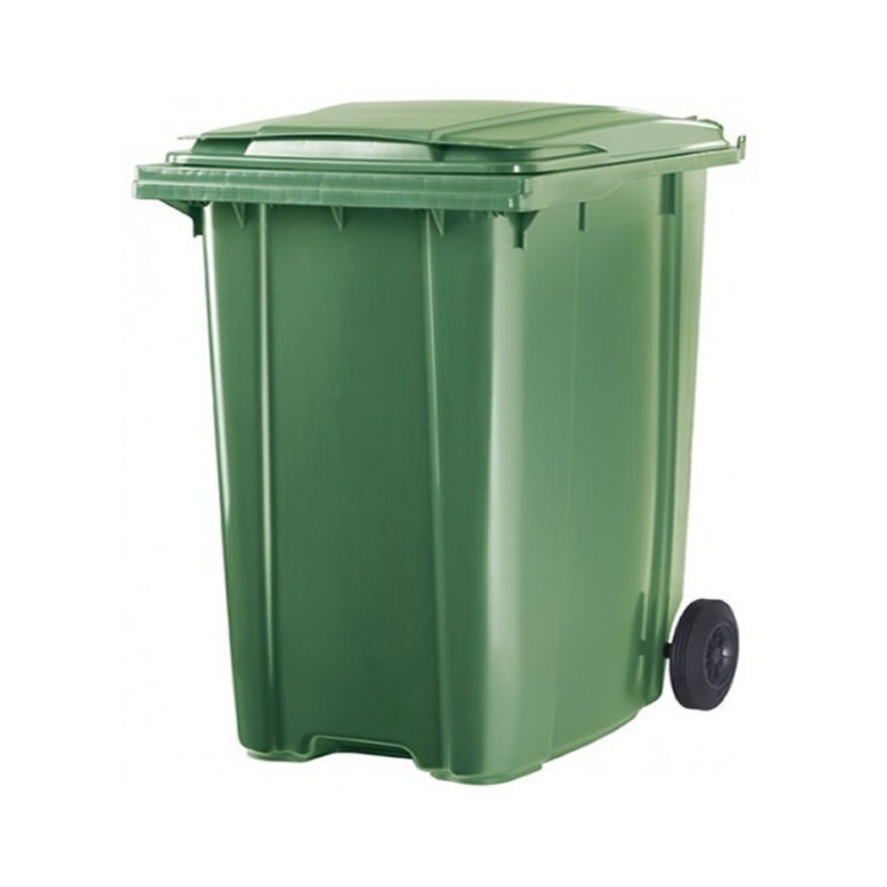 CONTENEDOR 2 RUEDAS DE 360L EN COLOR VERDE