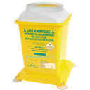 10 COLECTORES DE PLÁSTICO PARA RESIDUOS SANITARIOS PELIGROSOS, 3 L.