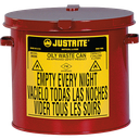 PAPELERA PARA RESIDUOS ACEITOSOS Y DISOLVENTES DE 8 LITROS.