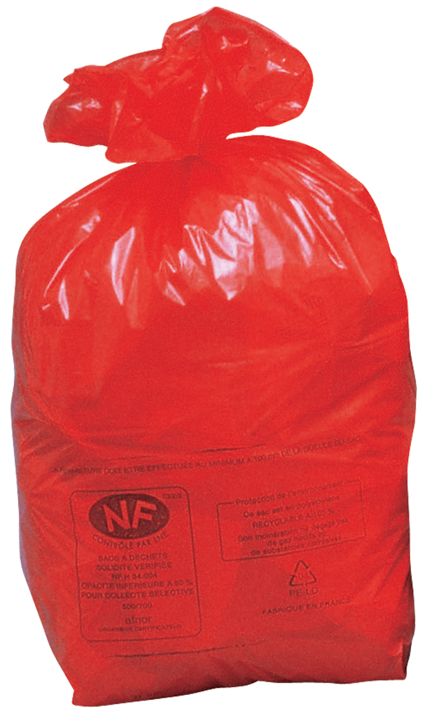 250 Bolsas De Basura Nf Rojas, 110 L.