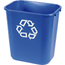 Papelera Plástico Modular Para La Separación Selectiva De Residuos De 26,5 Litros.