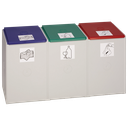 Colector Plástico De 3 Módulos De 60 L Sin Tapa.