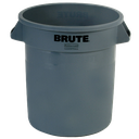 CUBO DE BASURA REDONDO BRUTE DE PLÁSTICO, 38 L.