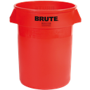 CUBO DE BASURA REDONDO DE PLÁSTICO BRUTE, 121 L.