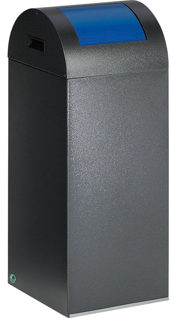 PAPELERA DISEÑO CON TAPA BASCULANTE PARA RECOGIDA SELECTIVA, CAPACIDAD DE 55 LITROS.