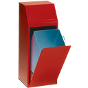 PAPELERA METÁLICA ECONÓMICA PARA RECOGIDA SELECTIVA, 72 L.