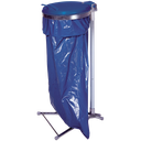 SOPORTE PARA BOLSAS DE BASURA SOBRE PIE CON TAPA DE PLÁSTICO, 110 L.