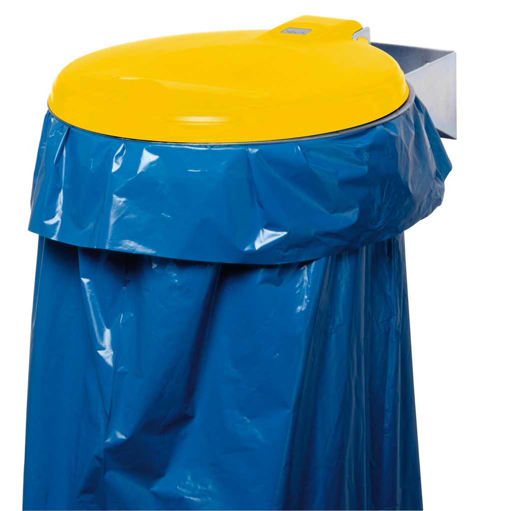 Soporte Para Bolsas De Basura Mural Con Tapa De Plástico, 110 L.