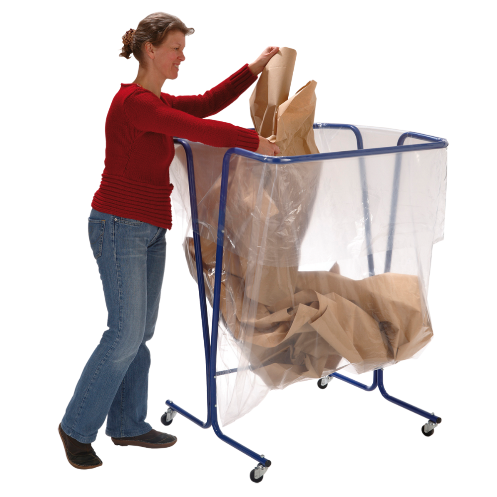 SOPORTE DE BOLSA GRAN VOLUMEN, 600L, MÓVIL.