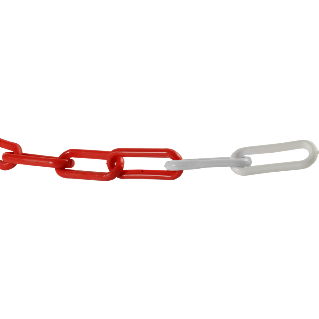 Cadena De Señalización Temporal De Plástico.