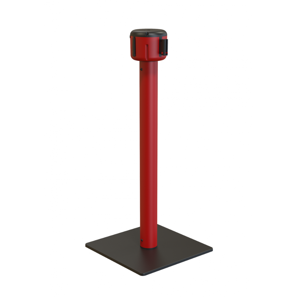 Cinta Retráctil Mural 10M Con Cabezal Negro Y Cinta Roja