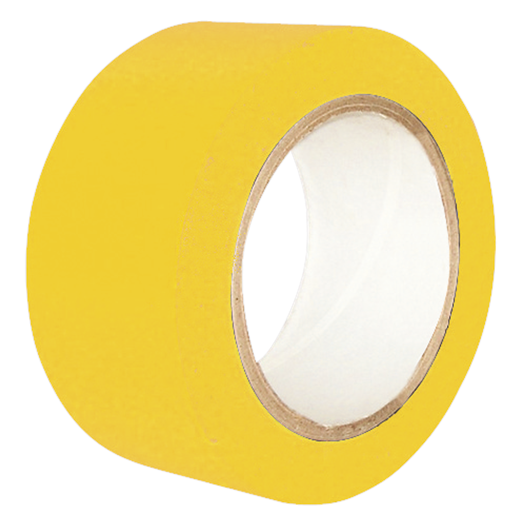 Cinta Adhesiva De Señalización Multiusos Amarilla De 33 M.