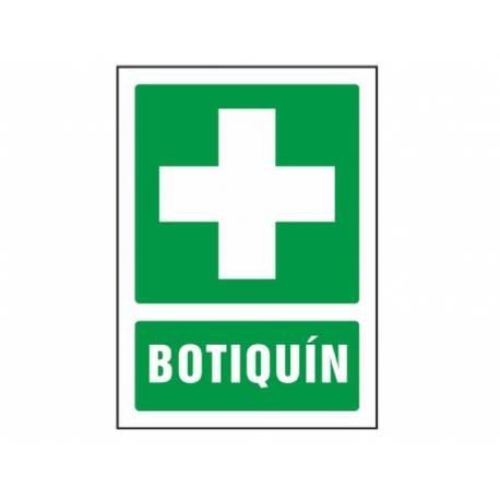 ADHESIVO/LETRERO REFLECTANTE BOTIQUÍN (VERDE)