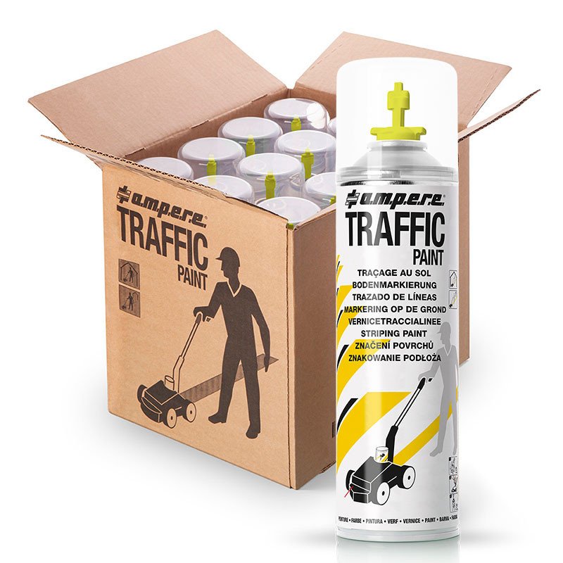 Caja De 12 Aerosoles Amarillo Para Trazadora