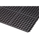 LOSAS Y REJILLAS MODULARES CUSHION-EASETM DE CAUCHO PARA USO INTENSIVO.