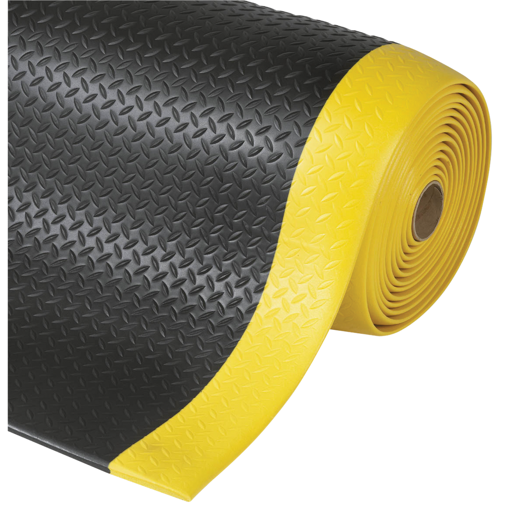 ALFOMBRA ANTIFATIGA DIAMOND SOF-TRED_x0099_ ZONAS SECAS NEGRO/AMARILLO 91CM X 150CM