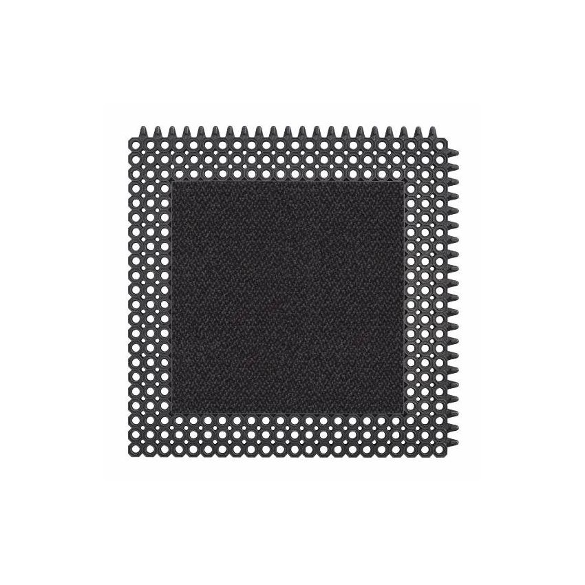 ALFOMBRA ENTRADA MODULAR MASTER FLEX_x0099_ C12 PARA EXTERIOR E INTERIOR, COLOR CARBÓN, 10 LOSETAS 50CM X 50CM.