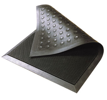 Alfombra De Entrada Con Púas Flexibles Autolimpiantes Rubber Brush.