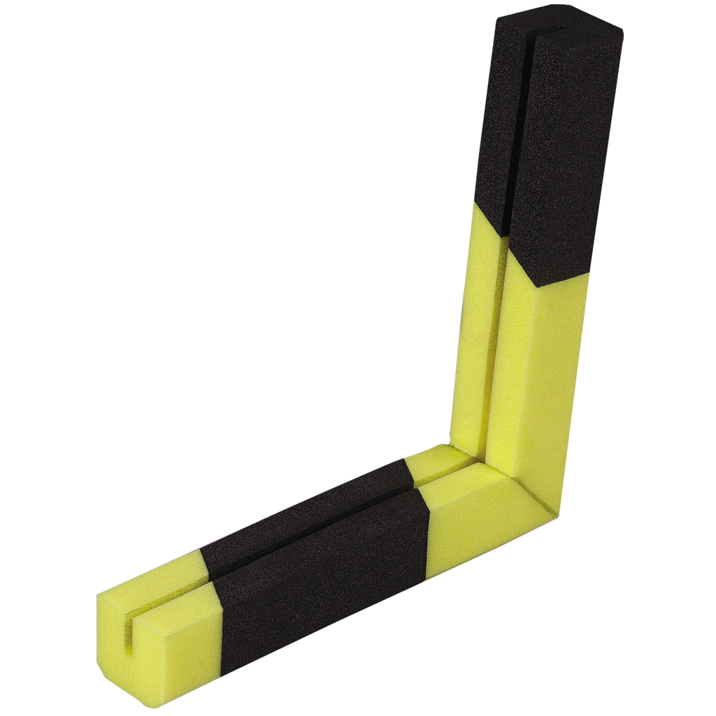 AMORTIGUADOR DE GOLPES AMORTIFLEX® PARA ESQUINA EN ÁNGULO RECTO AFILADO.