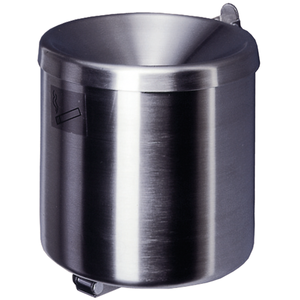 CENICERO MURAL DE ACERO INOXIDABLE, 2 L.