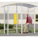 REFUGIO PARA FUMADORES ADOSADO A LA PARED DE 2 M².