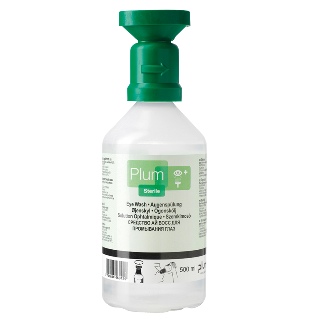 Frasco Lavaojos De 500 Ml De Solución Salina Estéril