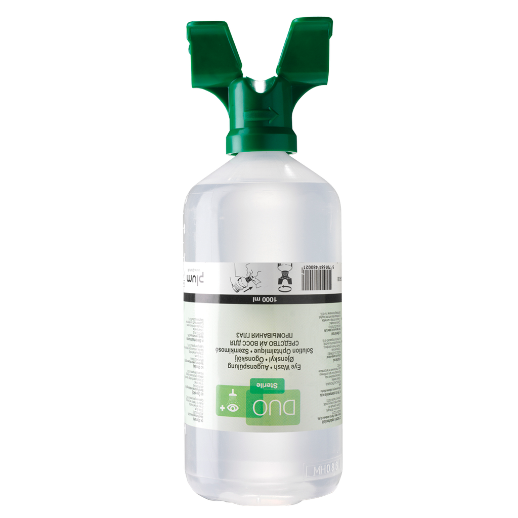 Frasco Lavaojos De 1000 Ml De Solución Salina Estéril Para Los Dos Ojos