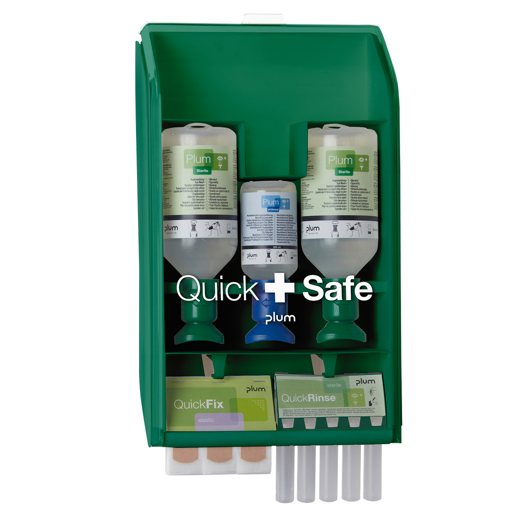 Kit De Enjuague Ocular Con Vendajes En Estuche.