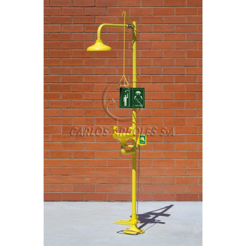 Ducha Lavaojos Abs Con Pedal