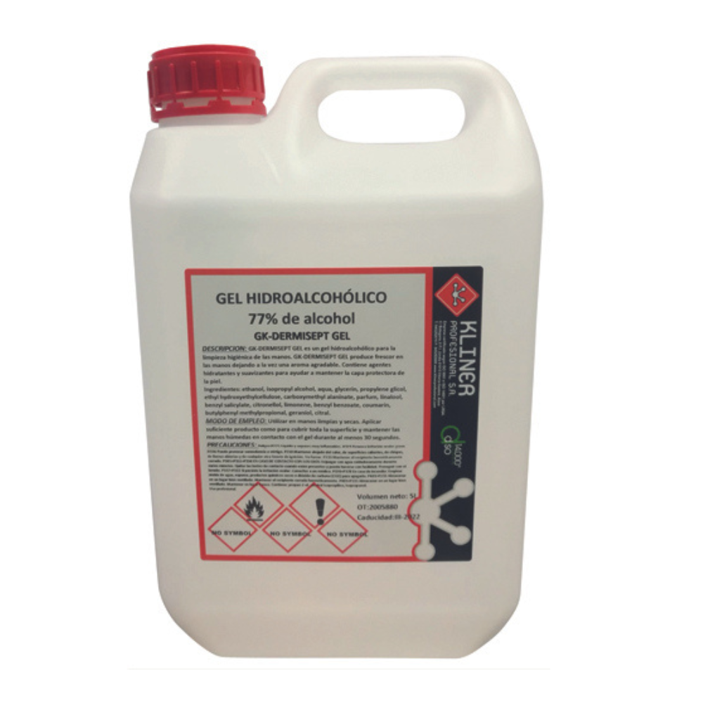 GEL HIDROALCOHÓLICO EN GARRAFA DE 5 LITROS