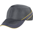 GORRA DE PROTECCIÓN CONTRA IMPACTOS MUY VENTILADA GRIS.