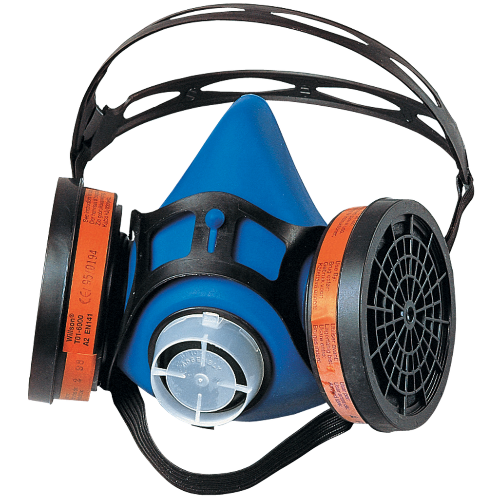 MEDIA MÁSCARA RESPIRATORIA REUTILIZABLE CON DOBLE FILTRO.