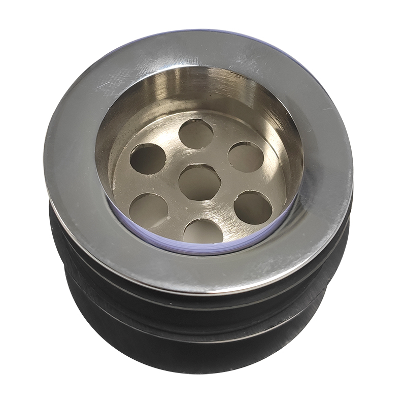 DESAGÜE, acero inox para pileta. incluye juntas-tuercas